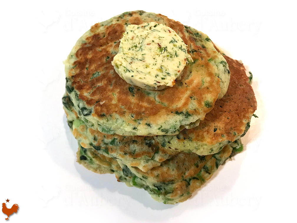 Yotam Ottolenghi’s Savory Green Pancakes with Lime Butter