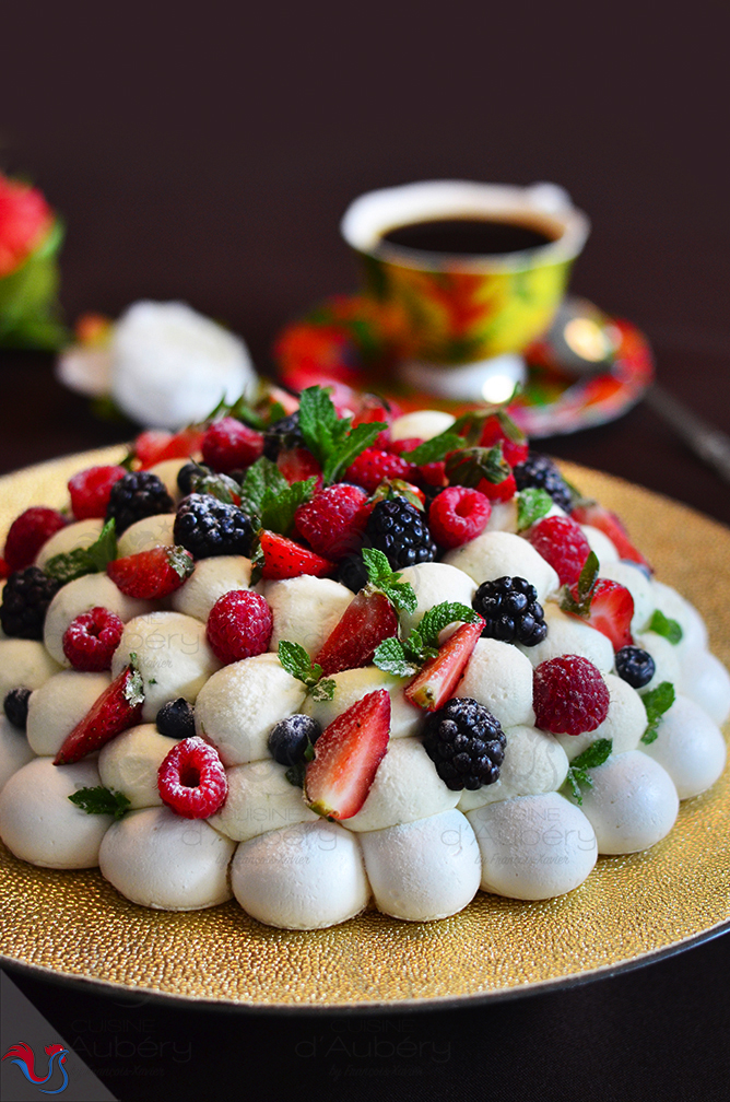 La Pavlova aux Fruits Rouges, Crème Citron Vert de M.O.F