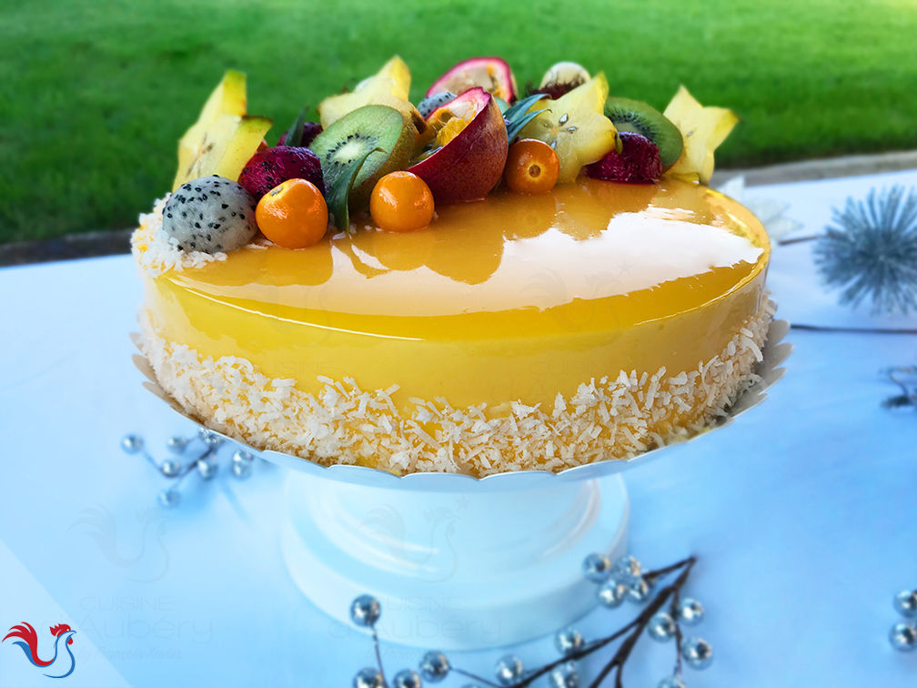 L’Entremets Exotique (Mangue, Passion, Noix de Coco)