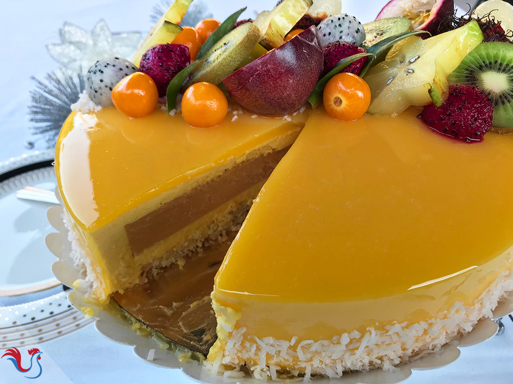 L’Entremets Exotique (Mangue, Passion, Noix de Coco)