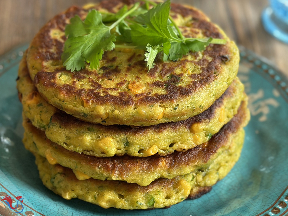 Les galettes de Maïs et Oignons Verts de Yotam Ottolenghi