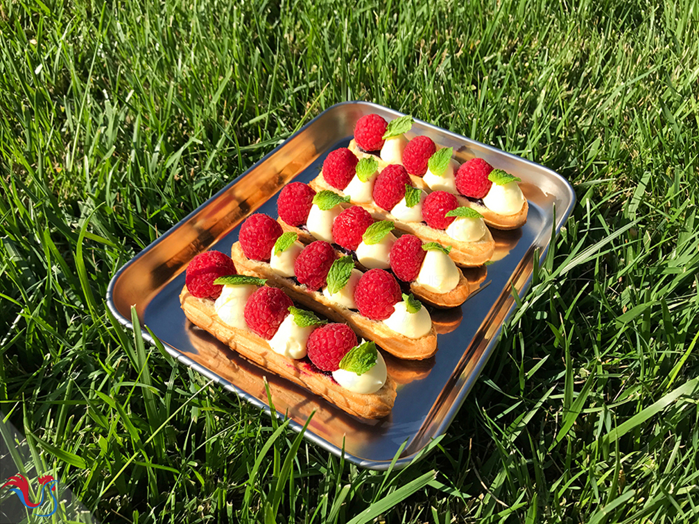 Les Éclairs Framboise Citron (siiiiiiiii bons) de M.O.F