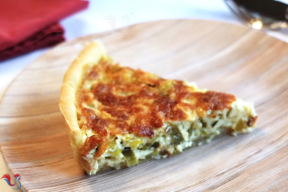 Julia Child’s Leek Quiche  (“flamiche”)