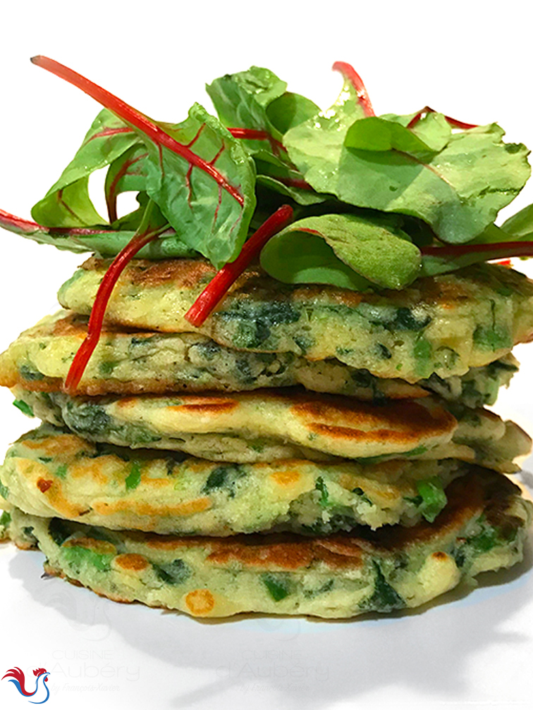 Yotam Ottolenghi’s Savory Green Pancakes with Lime Butter