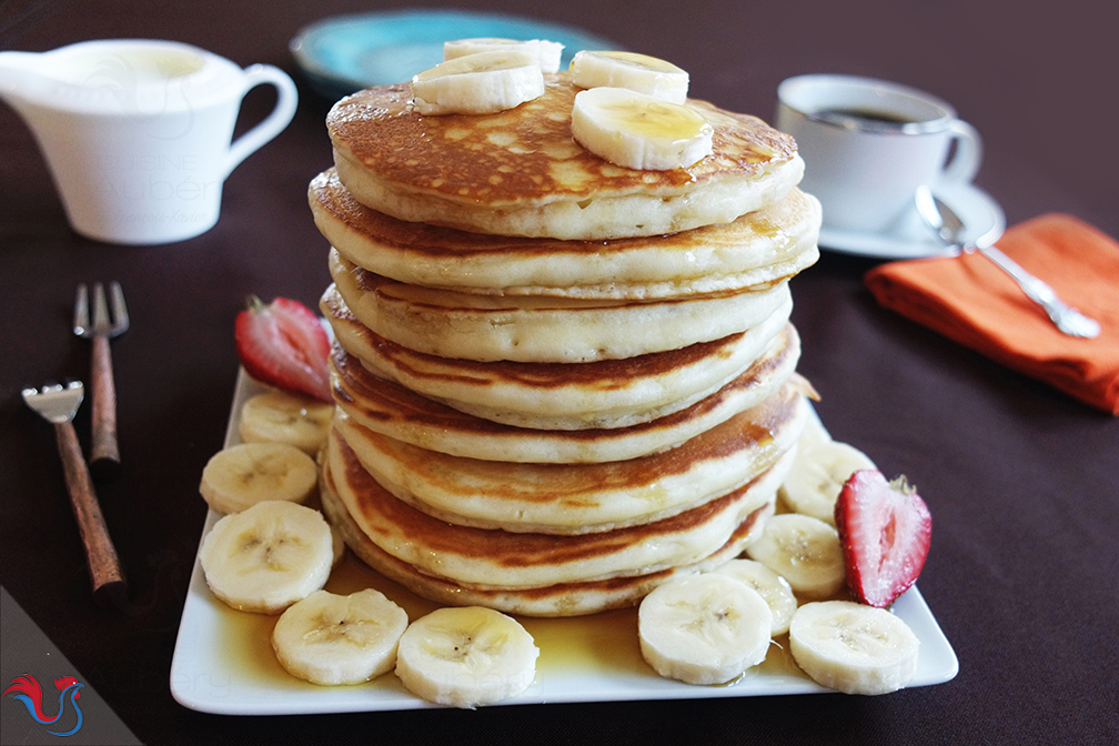 Les Pancakes Américains au Buttermilk, super moelleux et méga aériens (méthode 1)