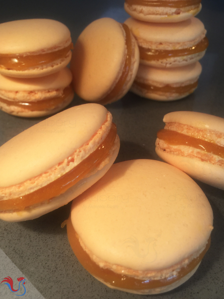 Les délicieux Macarons Mangue Passion de M.O.F Stéphane Tréand