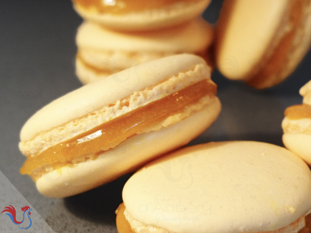 Les délicieux Macarons Mangue Passion de M.O.F Stéphane Tréand