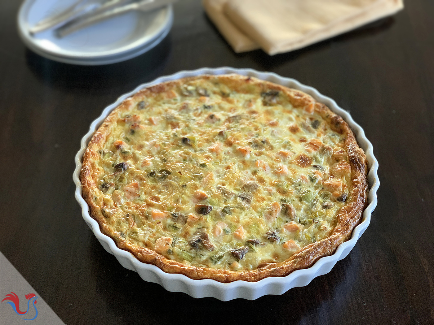 Salmon & Leek Quiche