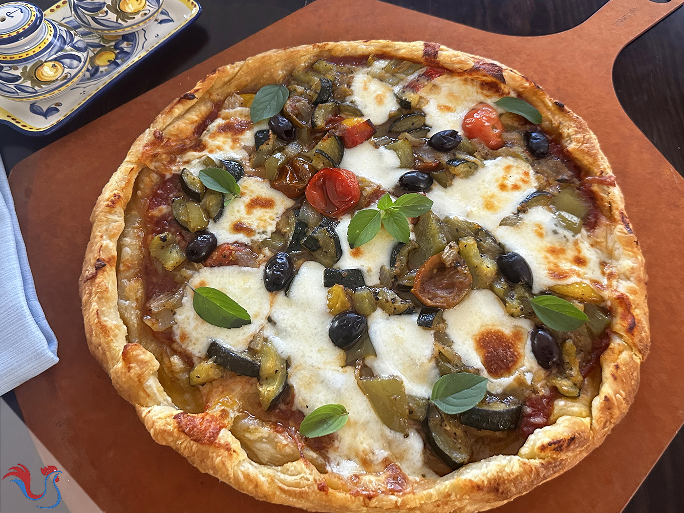 La Pizza Veggie Rapide (avec pate feuilletée) de Jamie Oliver