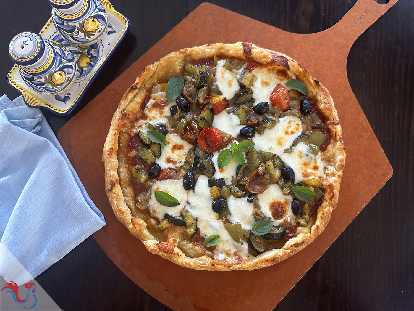 La Pizza Veggie Rapide (avec pate feuilletée) de Jamie Oliver