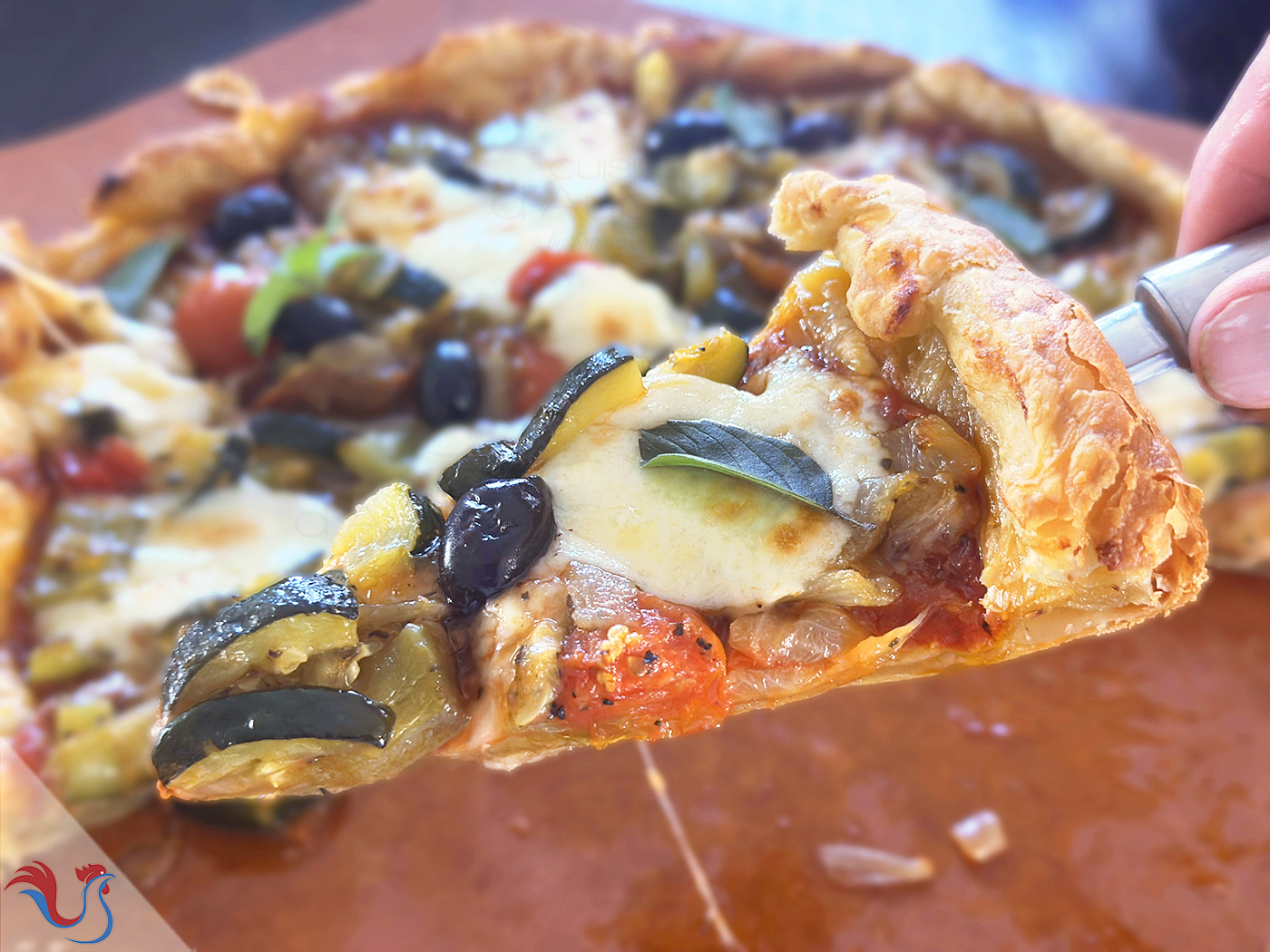 La Pizza Veggie Rapide (avec pate feuilletée) de Jamie Oliver